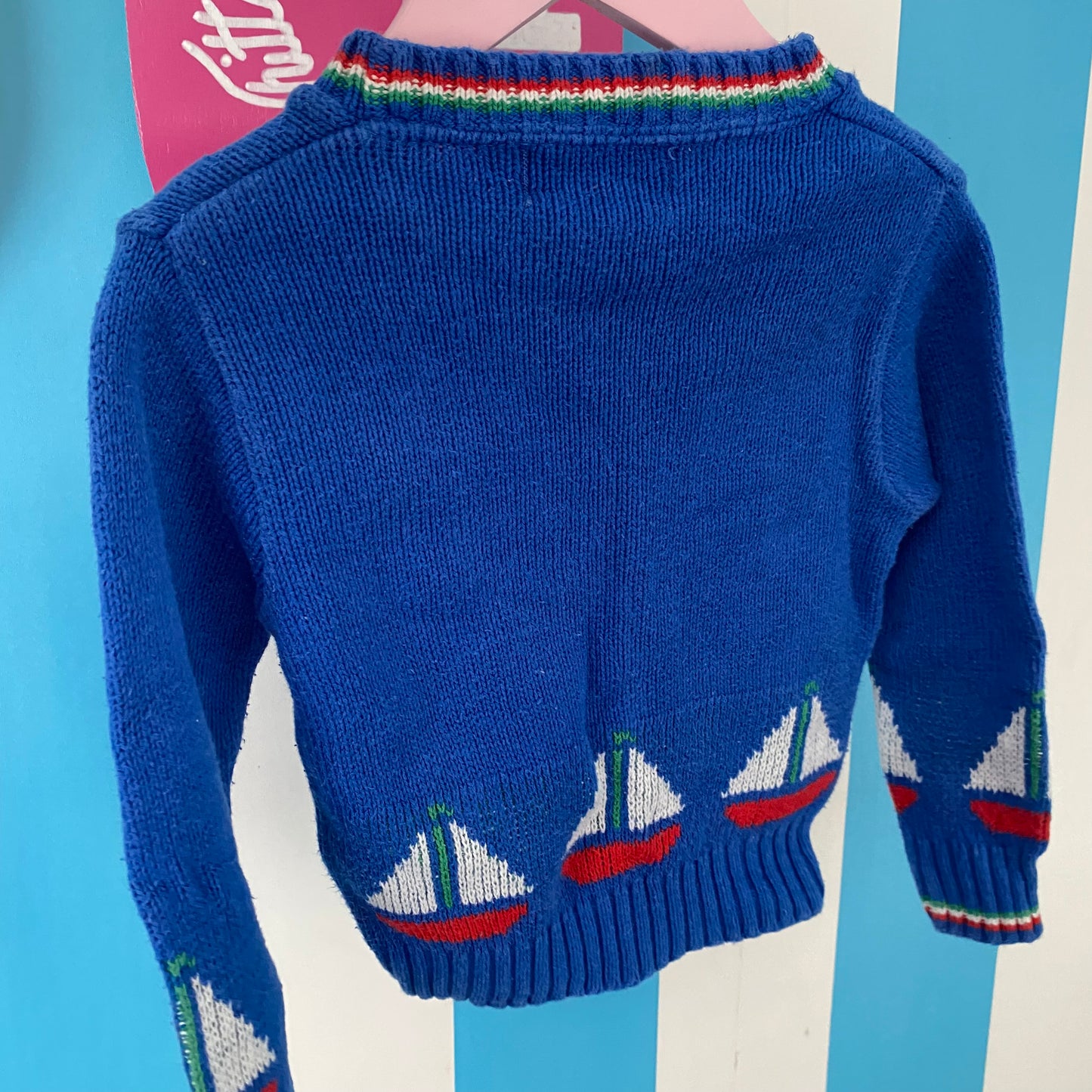 Vintage Oshkosh Sailboat Jumper - Size 3