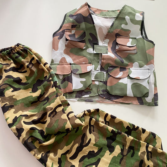 Army Costume - Size 5-8Y