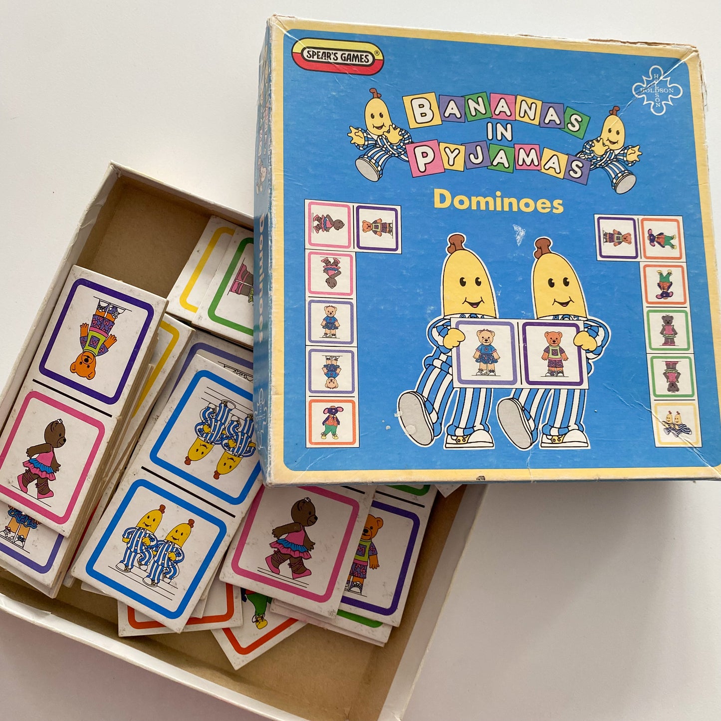 Vintage Bananas In Pyjamas Dominoes (FLAW)