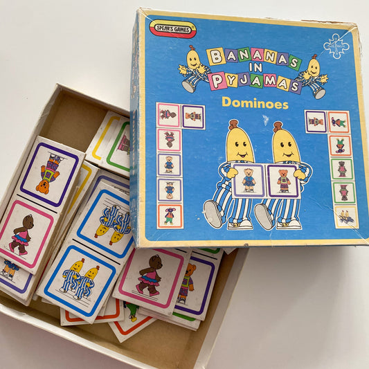 Vintage Bananas In Pyjamas Dominoes (FLAW)