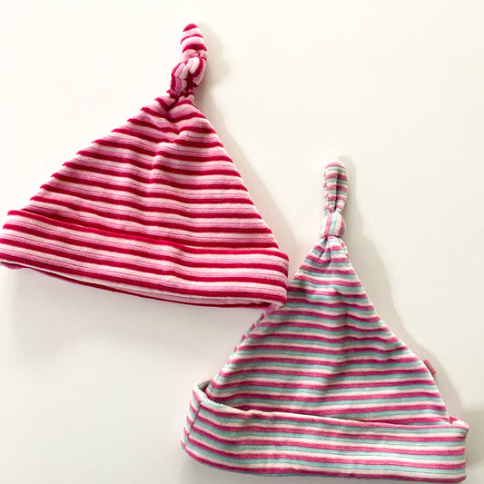 Vintage JK Kids Velour Beanies - Size 6M