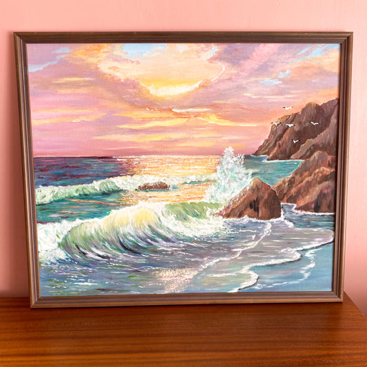 Stunning Vintage Framed Oil Painting 50CM X 60CM