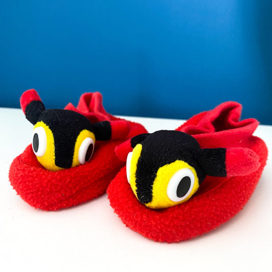 Vintage Buzzy Bee Booties - Size 0-6M