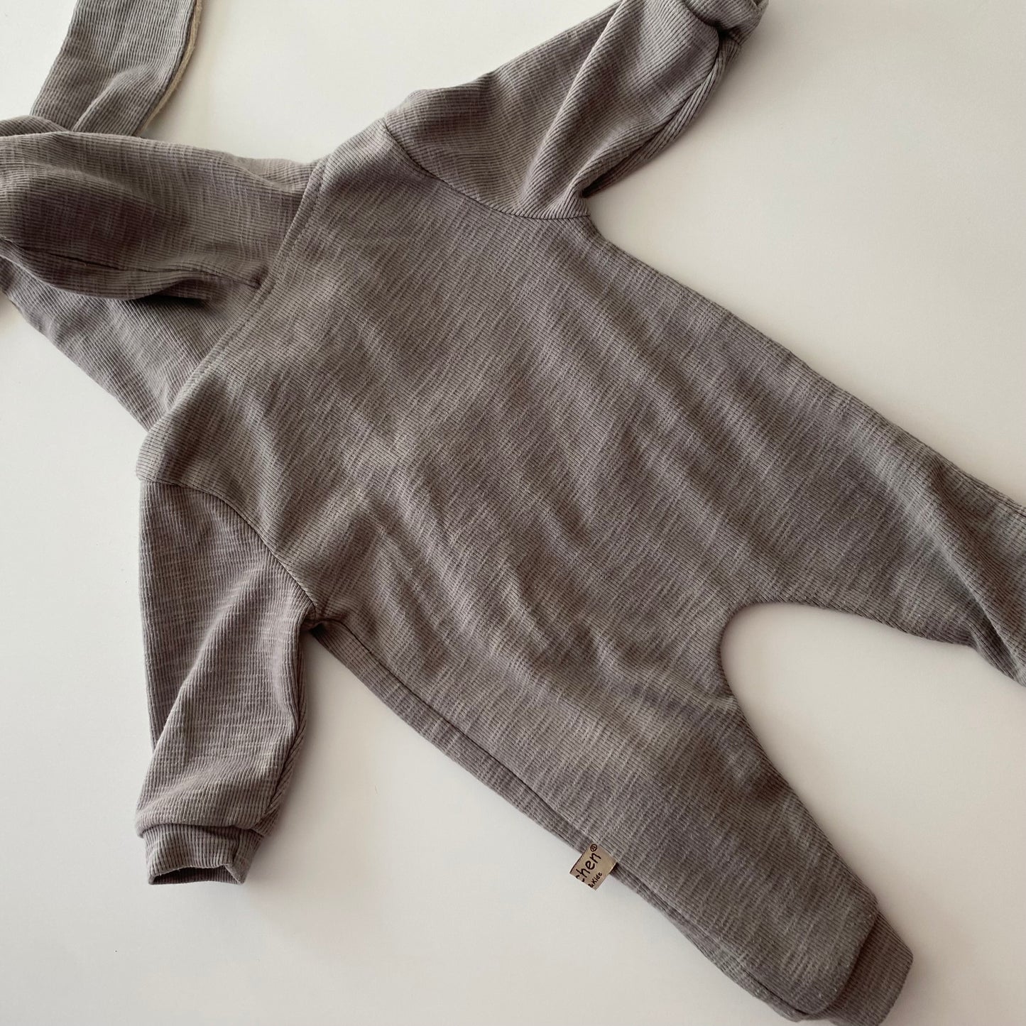Bunny Ear Hooded Zip Suit - Size 3-6M