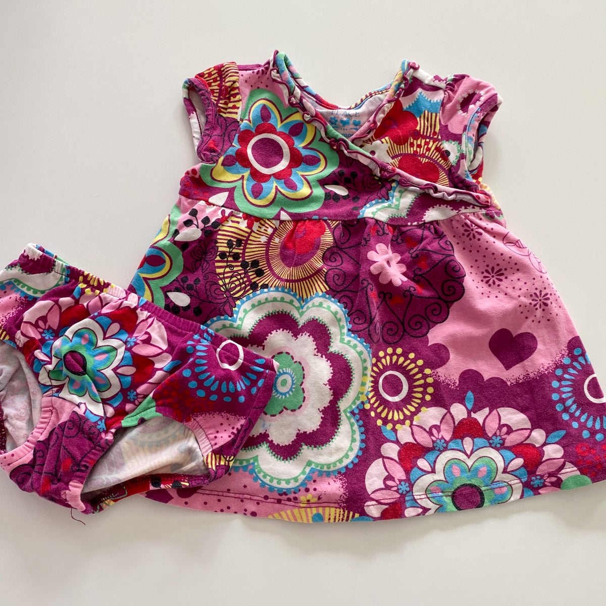 Vintage The Children’s Place Dress & Bloomers - Size 12M