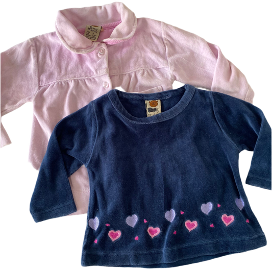 Vintage Teeny Weeny Valour Tops - Size 6-12M