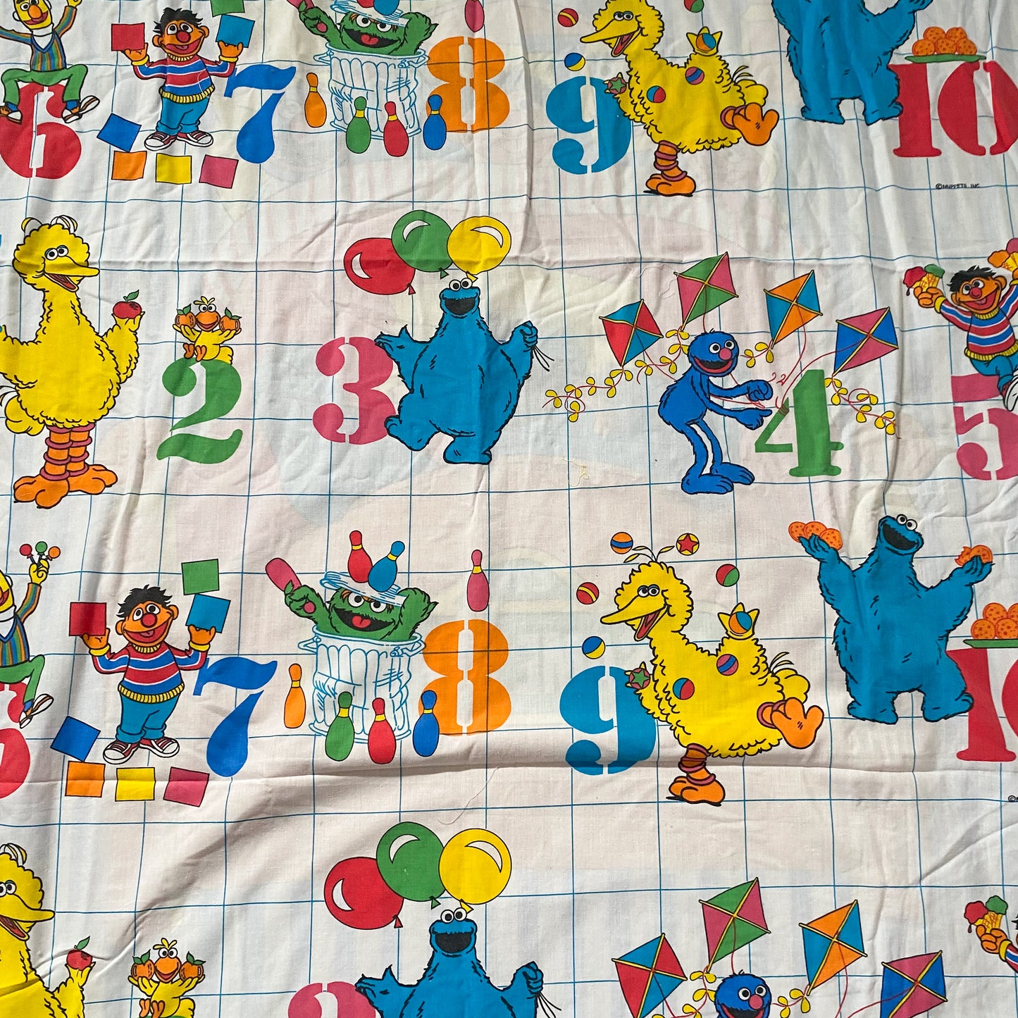 Vintage Sesame Street Reversible Single Duvet Cover