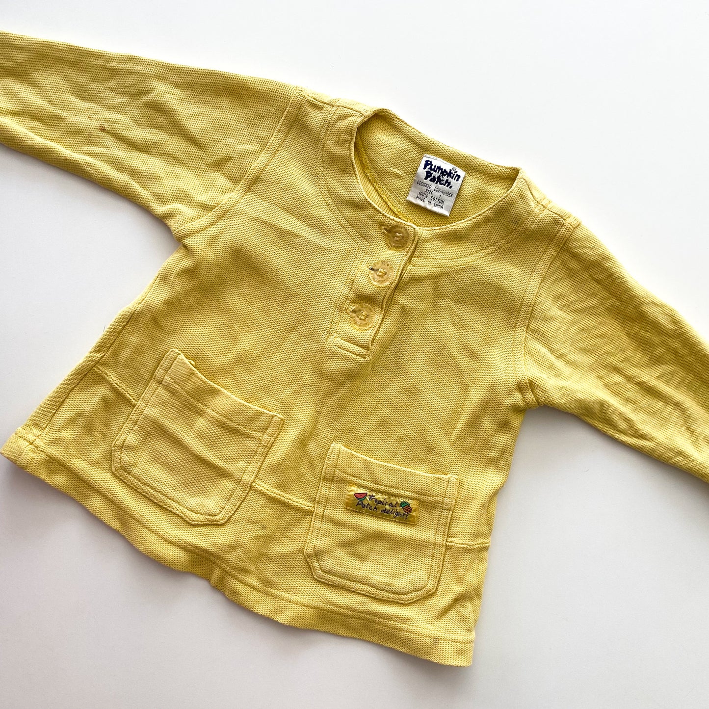 Vintage Pumpkin Patch Long Sleeve Top - Size 1