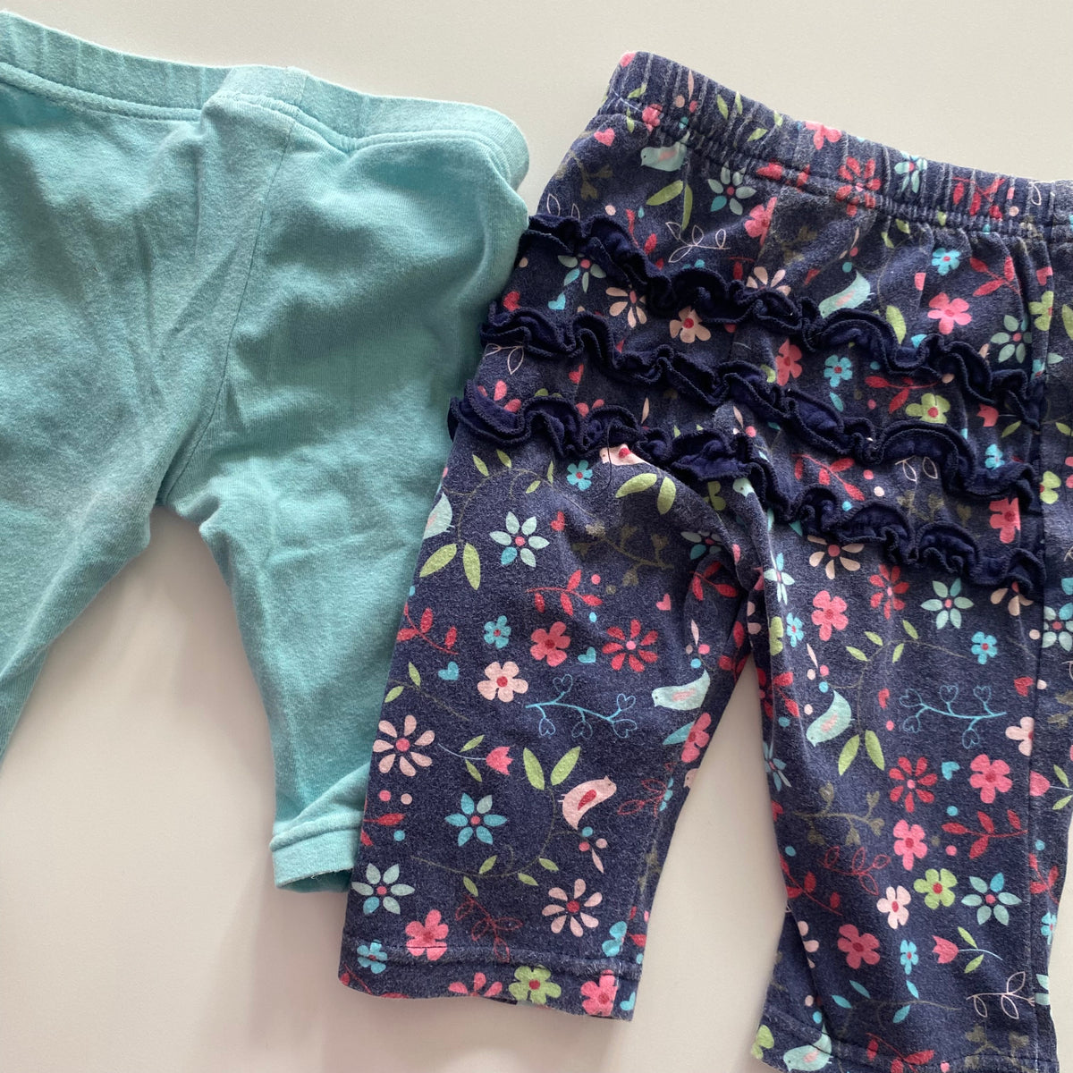 Vintage Pumpkin Patch Leggings - Size 0-3M
