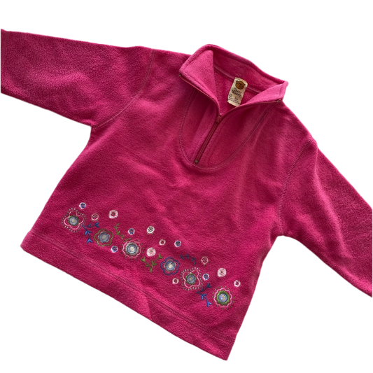 Y2K Teeny Weeny Fleece Jumper - Size 2