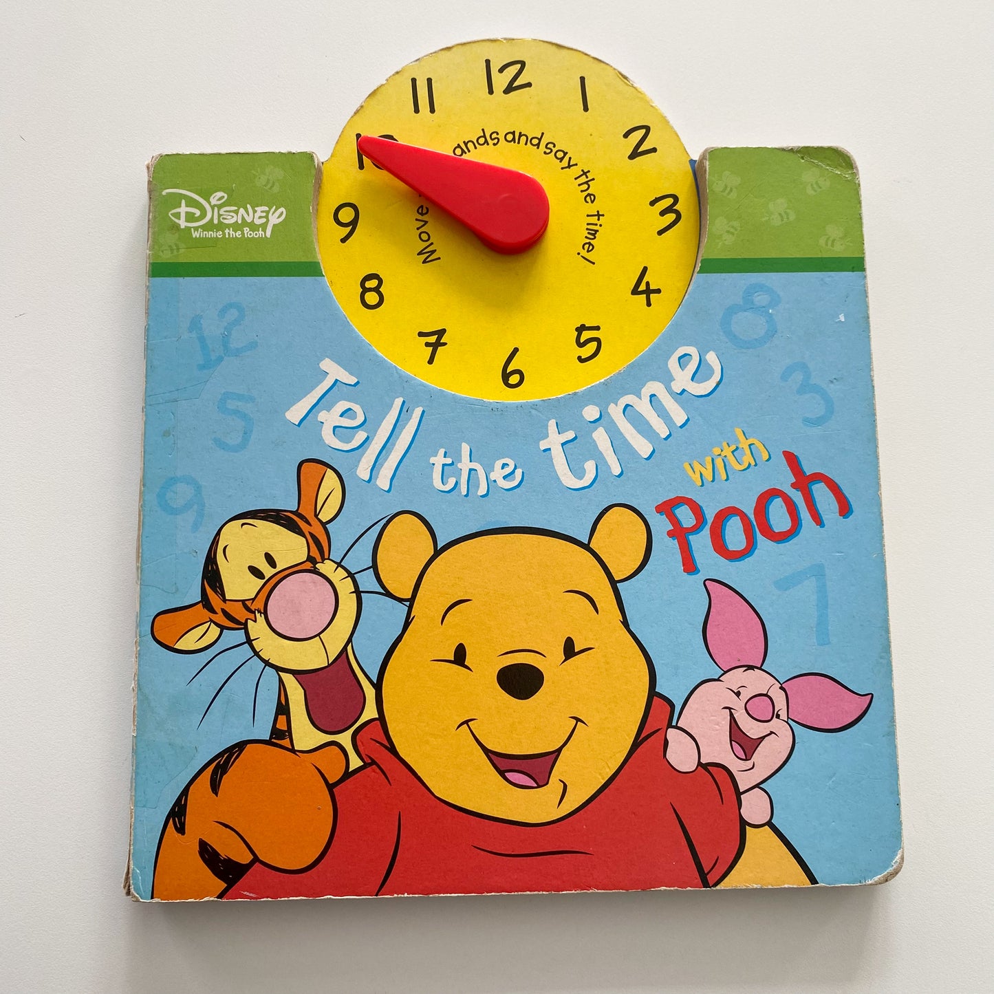 Vintage Disney Winnie The Pooh Tell The Time Board Book