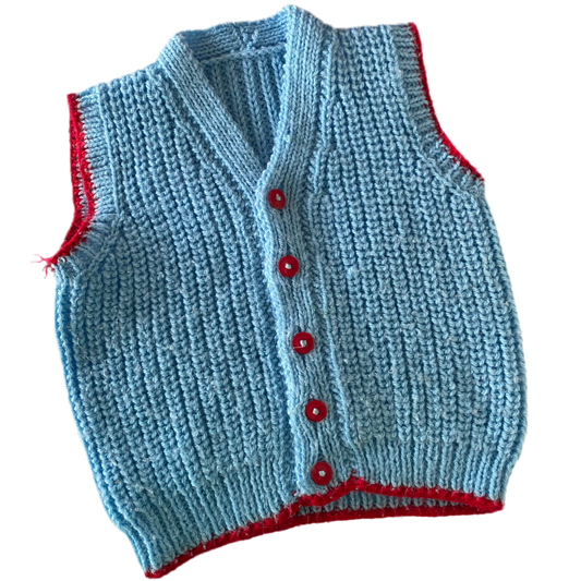 Handmade Knit Vest - Size 2-5Y