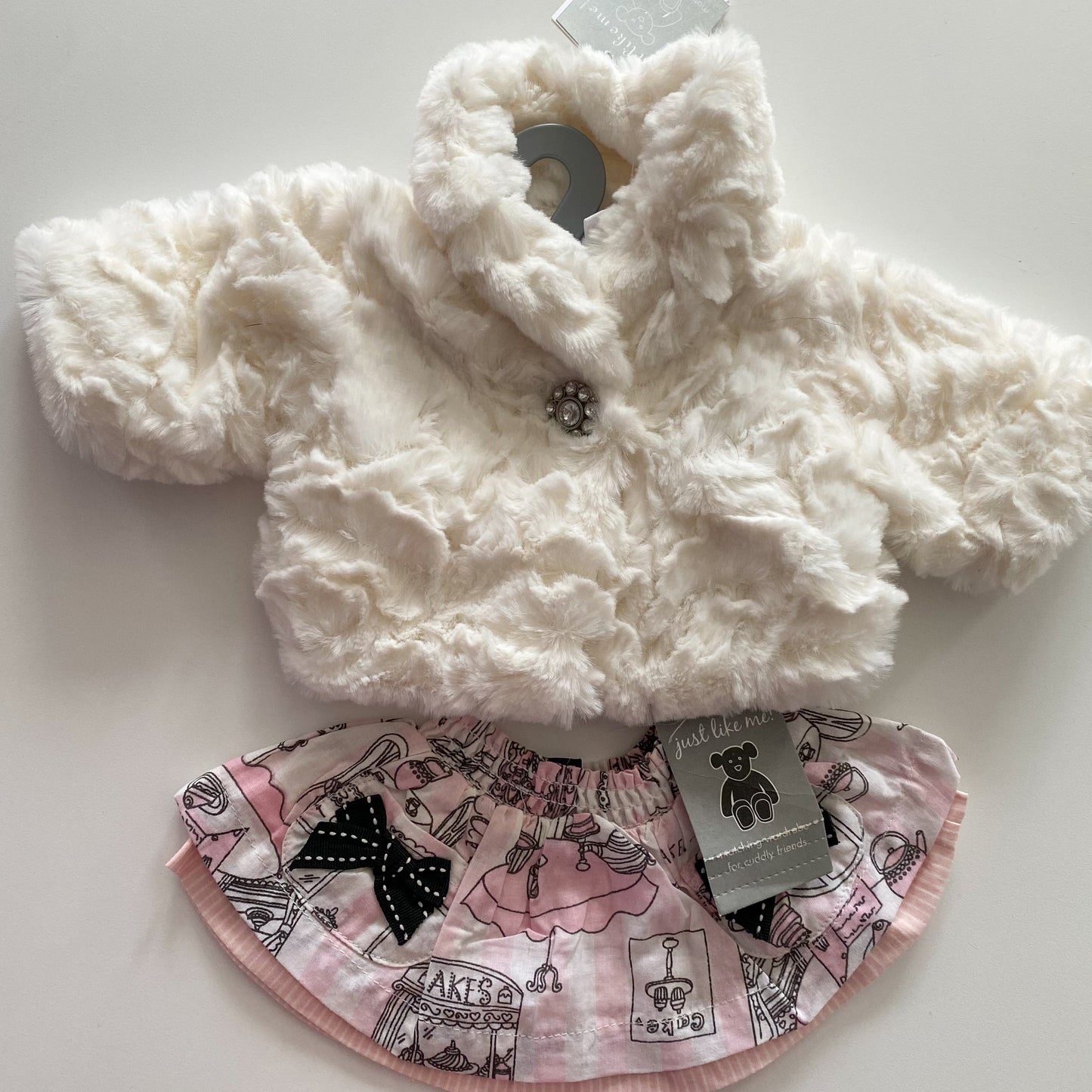 Vintage Pumpkin Patch Bear Outfit (NEW)