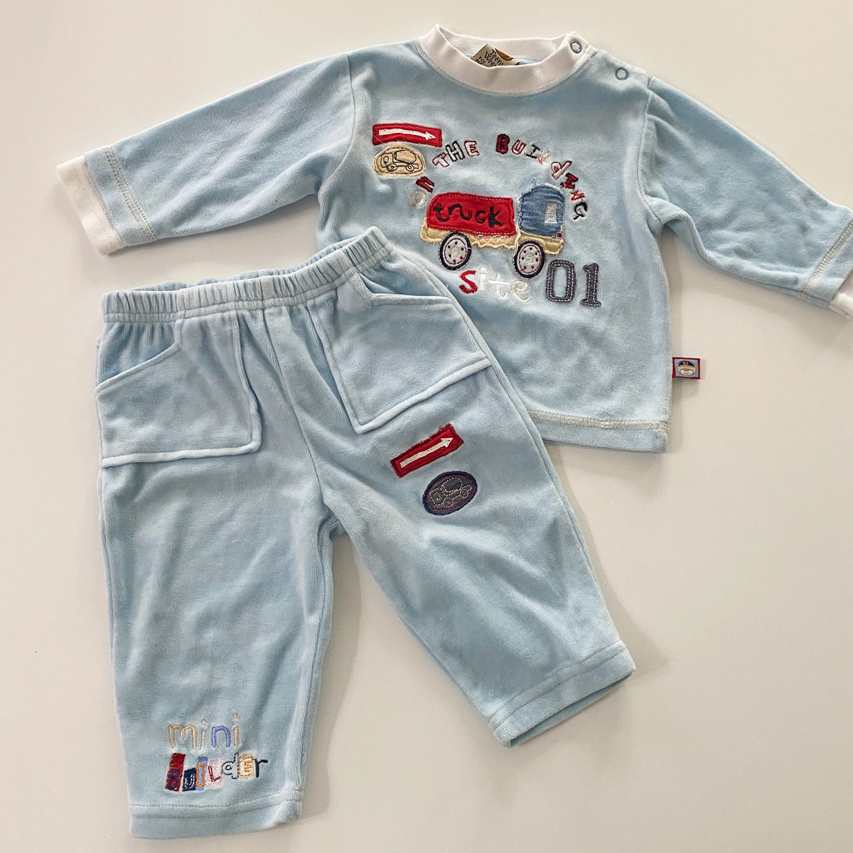 Vintage Teeny Weeny Velour Set - Size 3-6M