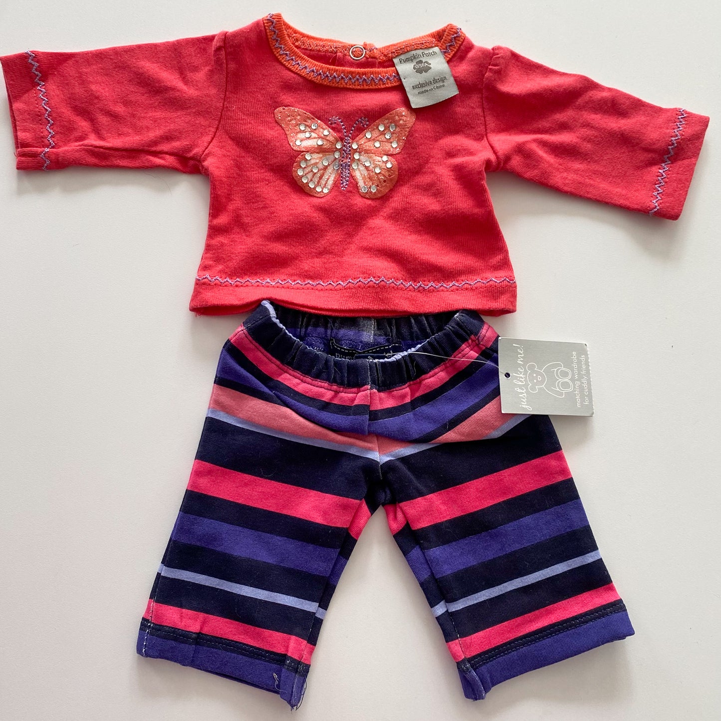 Vintage Pumpkin Patch Bear Outfit (NEW)
