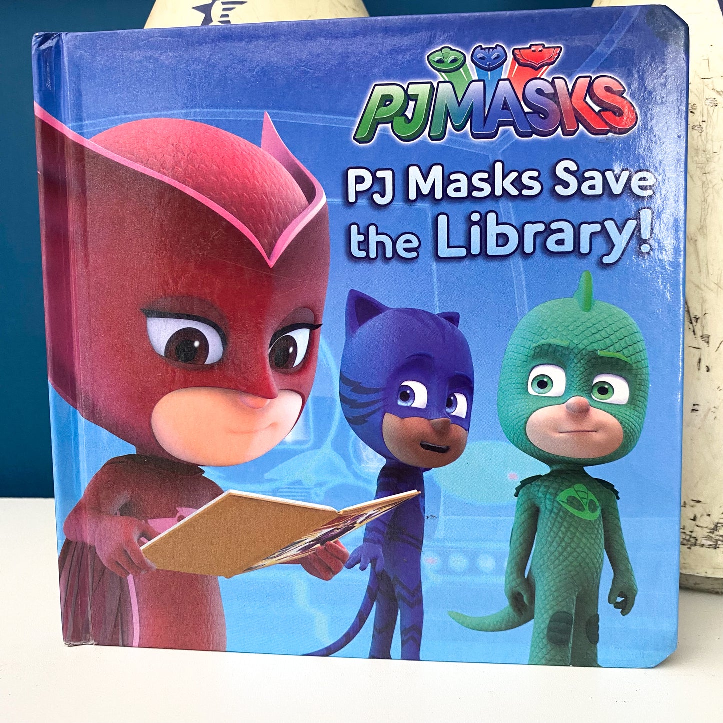 PJ Masks Save The Library Board Book