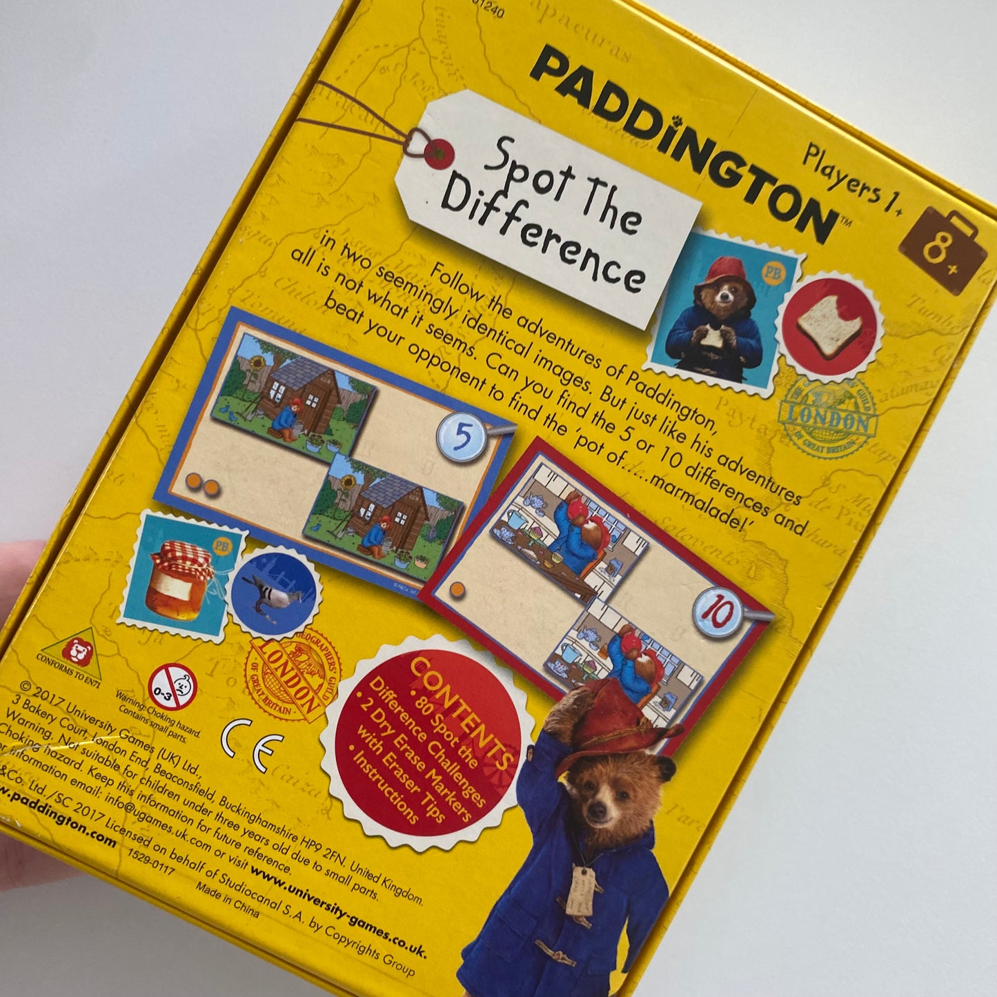 Paddington Bear Spot The Difference Game