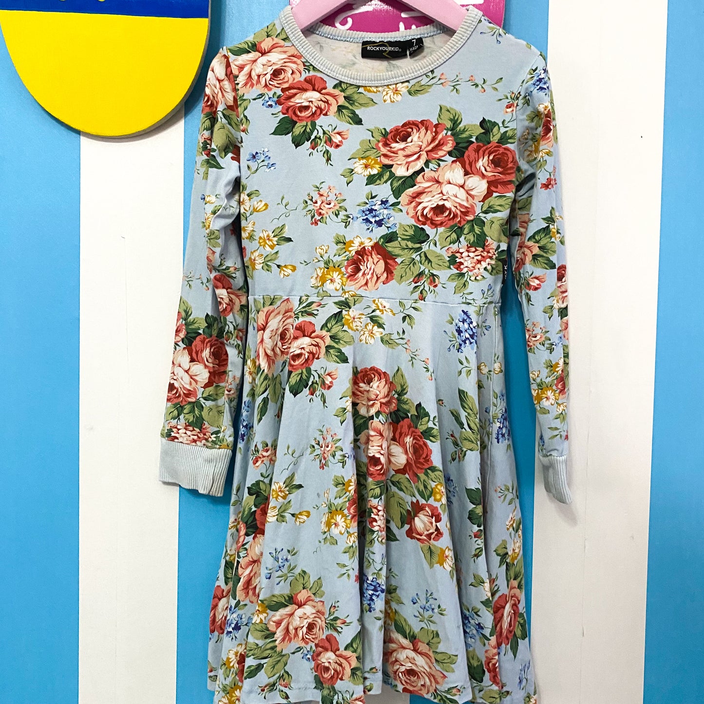 Rock Your Kid Floral Dress - Size 7