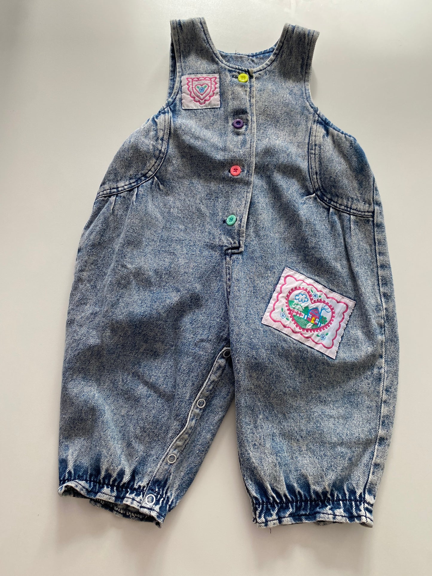 Vintage Denim Overalls - Size 1