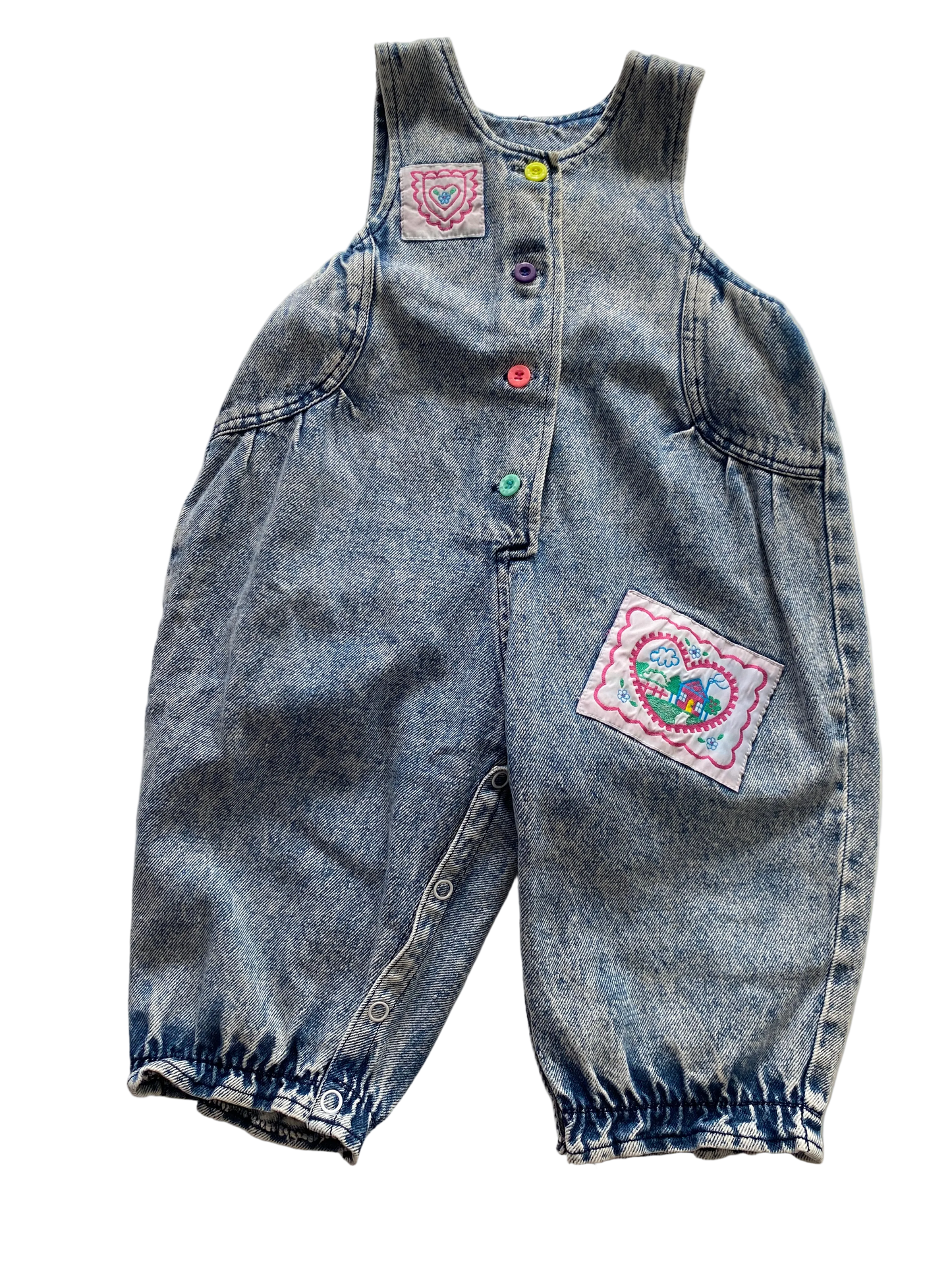 Vintage Denim Overalls - Size 1