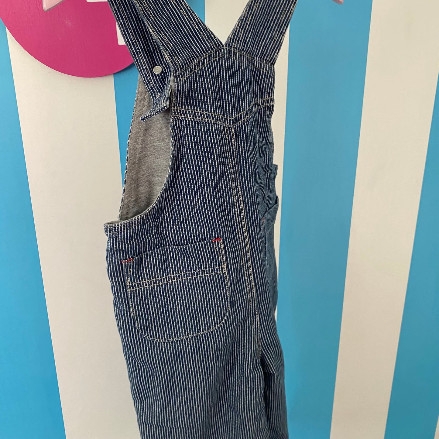 Vintage Pumpkin Patch Overalls - Size 12-18M