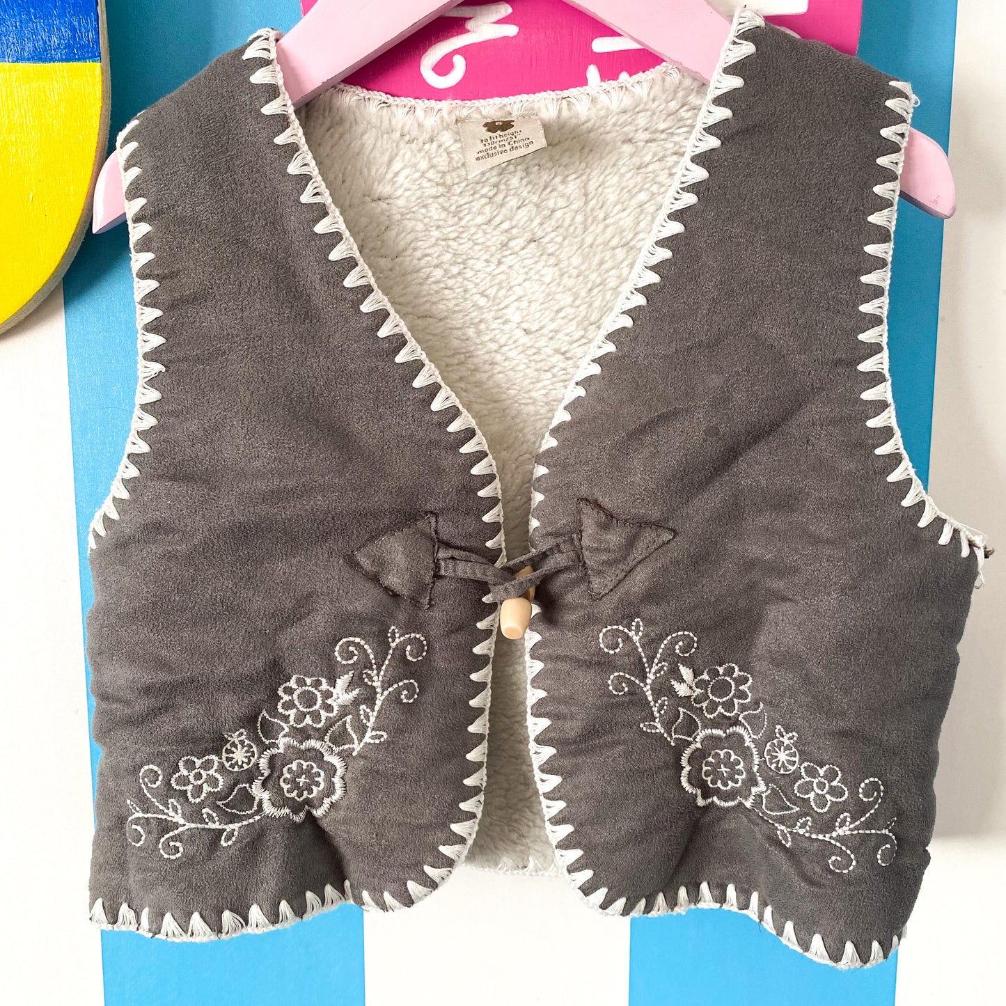 Vintage Pumpkin Patch Vest - Size 8