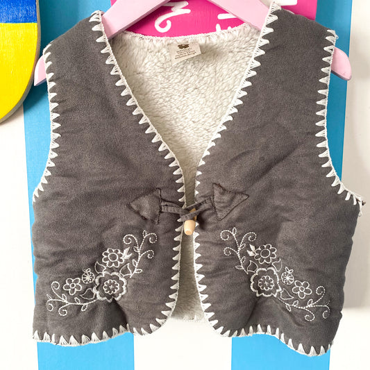 Vintage Pumpkin Patch Vest - Size 8