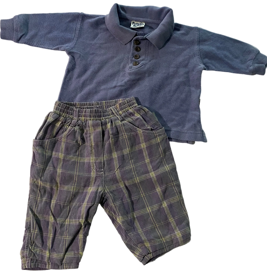 Vintage Pumpkin Patch Shirt & Pants - Size 6-12M
