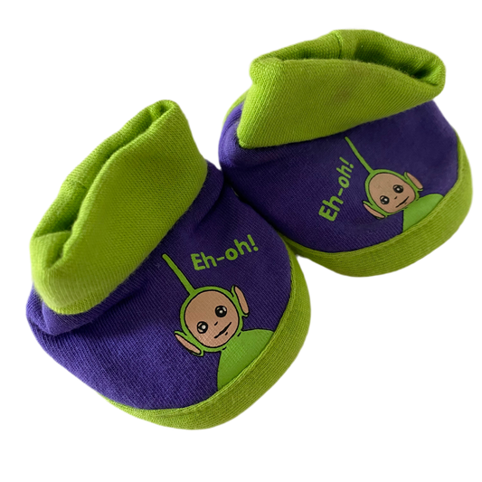 Vintage Teletubbies Slippers - Size 6-12M