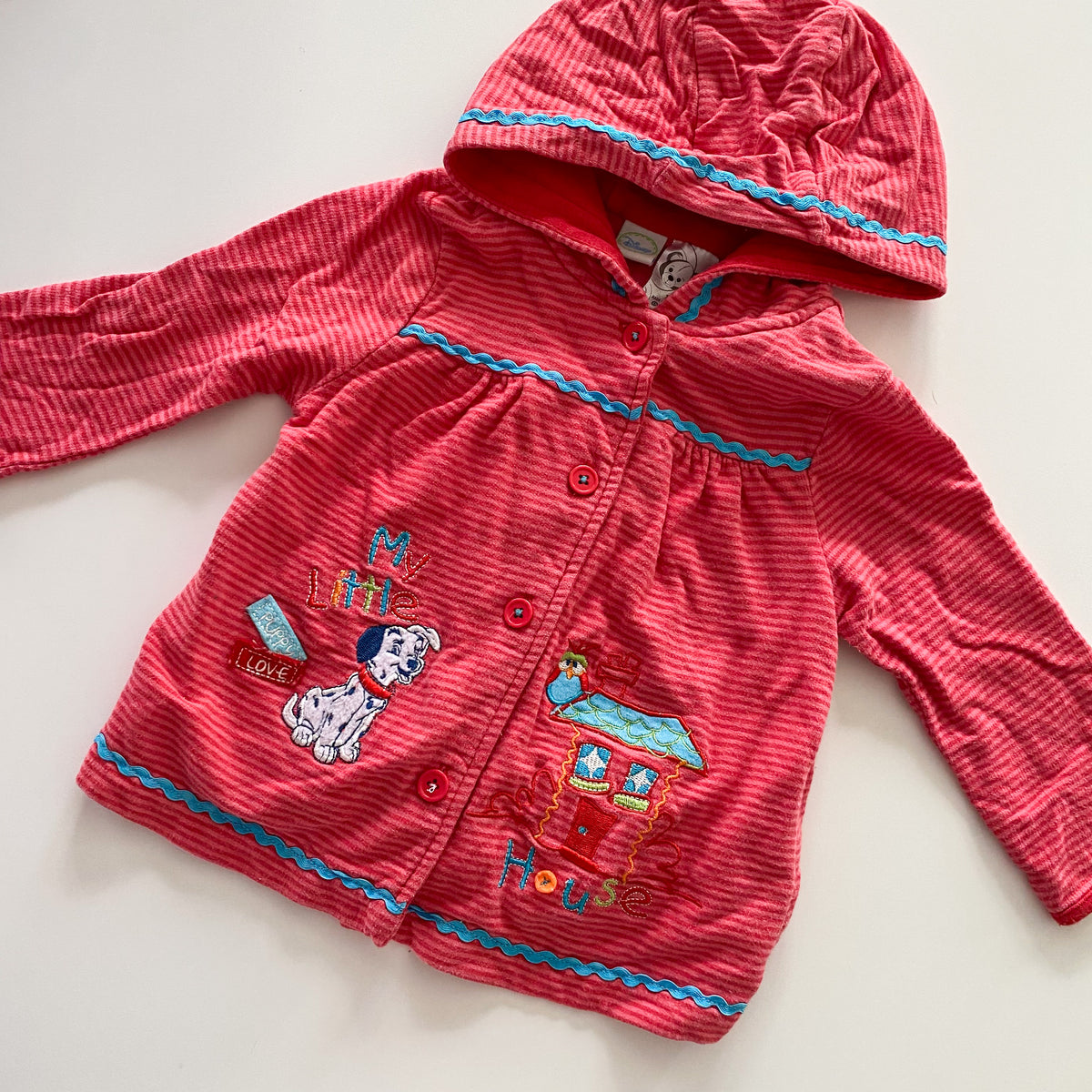 Disney 101 Dalmatians Button Up Hoodie - Size 1