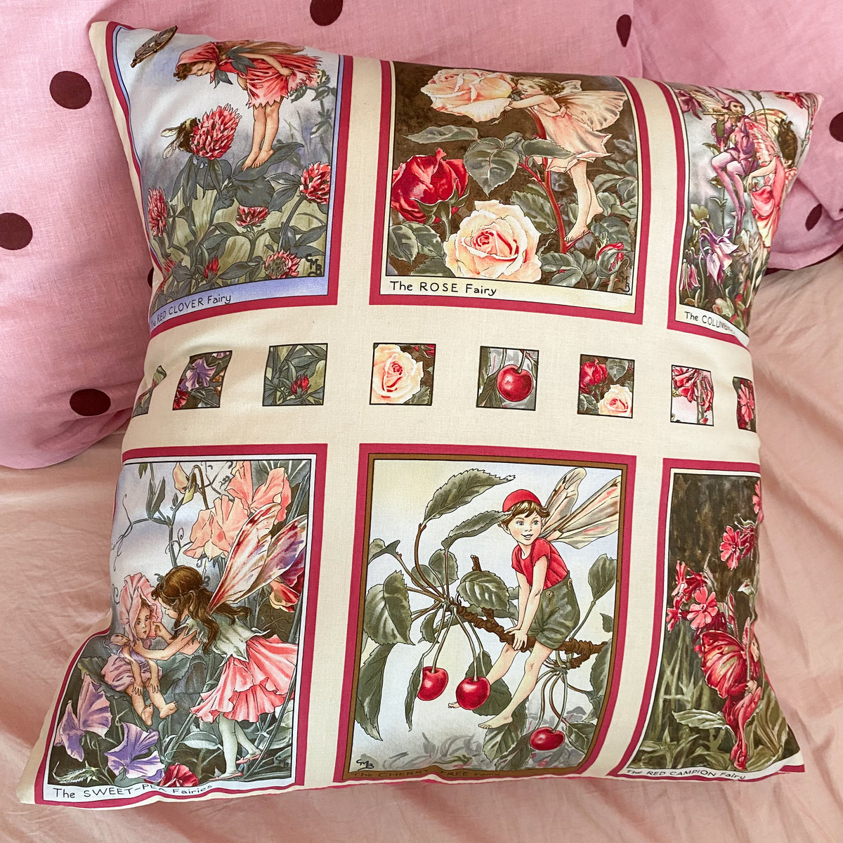 Large Handmade Flower Fairy Cushion