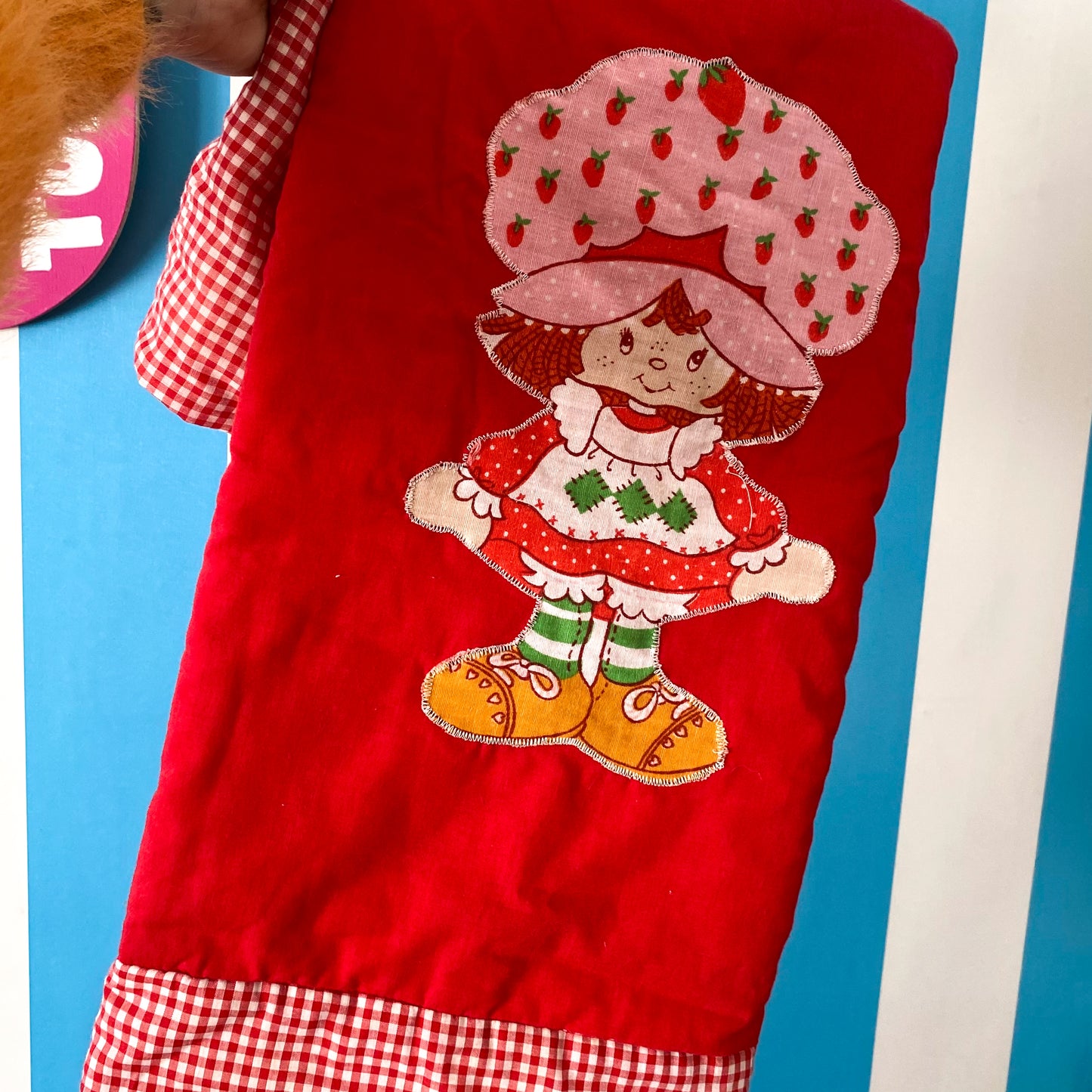 Vintage Strawberry Shortcake Cot Duvet