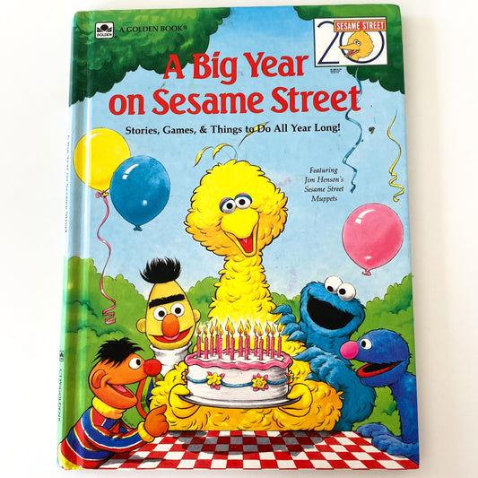 Vintage A Big Year On Sesame Street Book