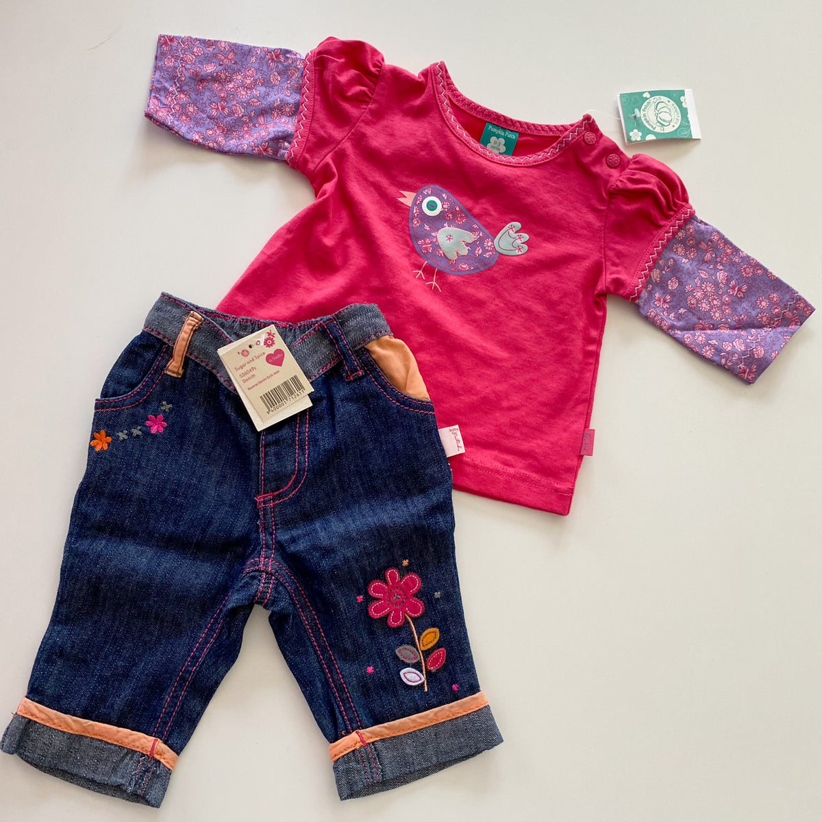Vintage Pumpkin Patch Outfit - Size 0-3M (NEW)