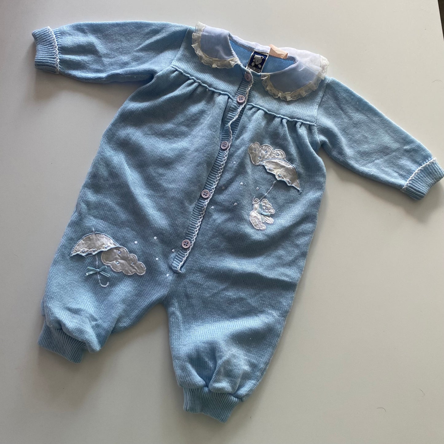Vintage Teeny Weeny Footed Suit - Size 3-6M