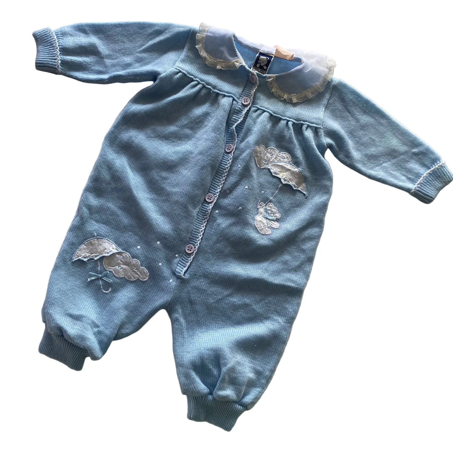 Vintage Teeny Weeny Footed Suit - Size 3-6M
