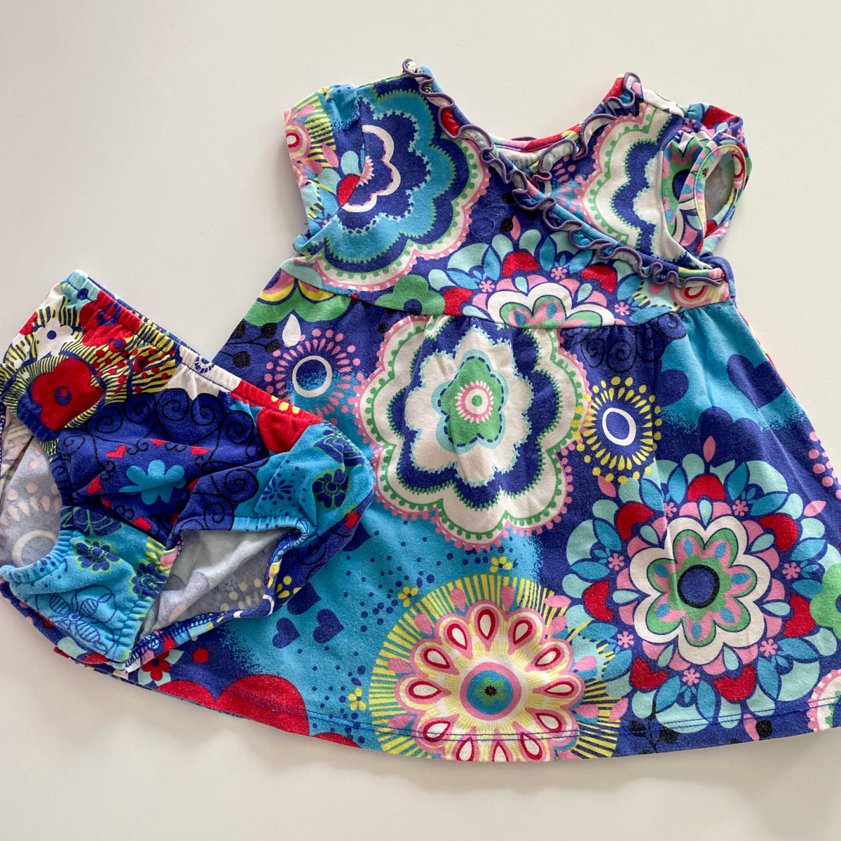 Vintage The Children’s Place Dress & Bloomers - Size 12M