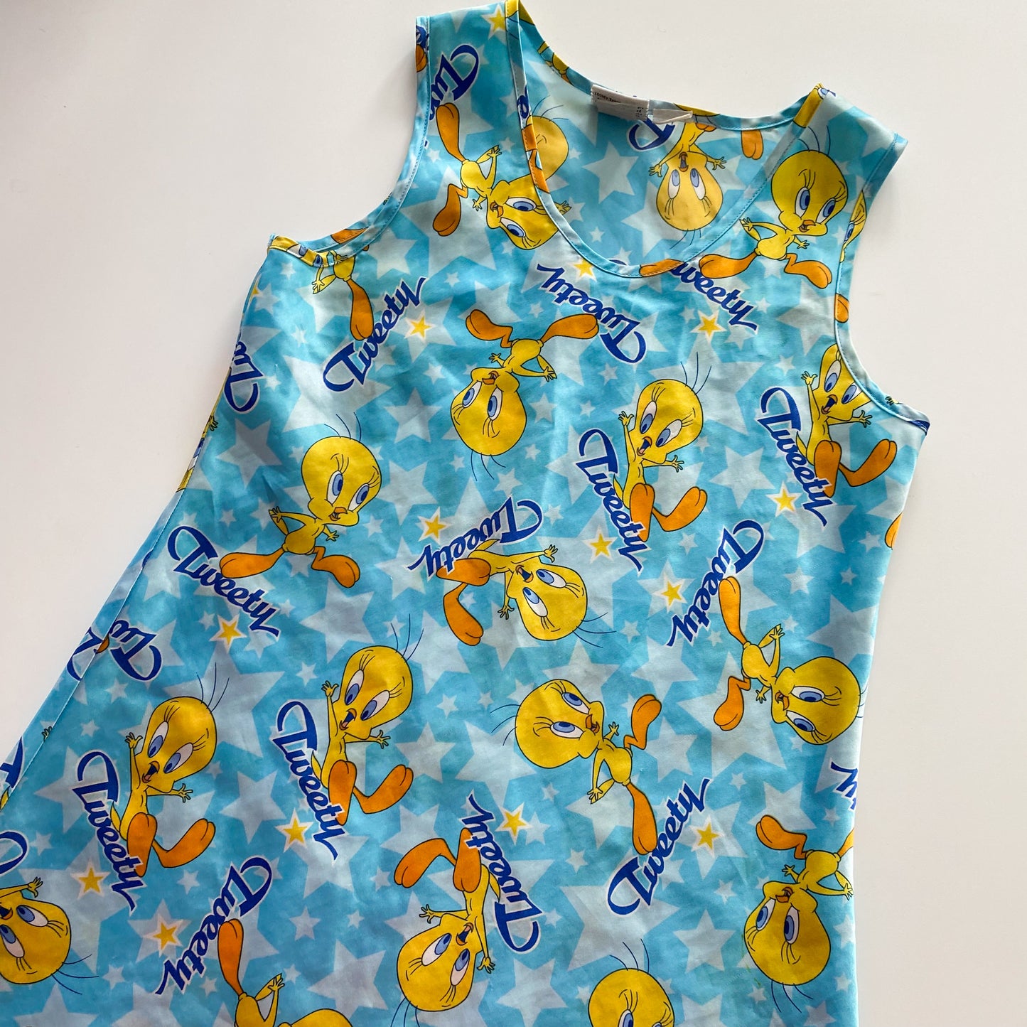 Vintage Loony Tunes Tweety Silk Nightie - Size 5-8Y
