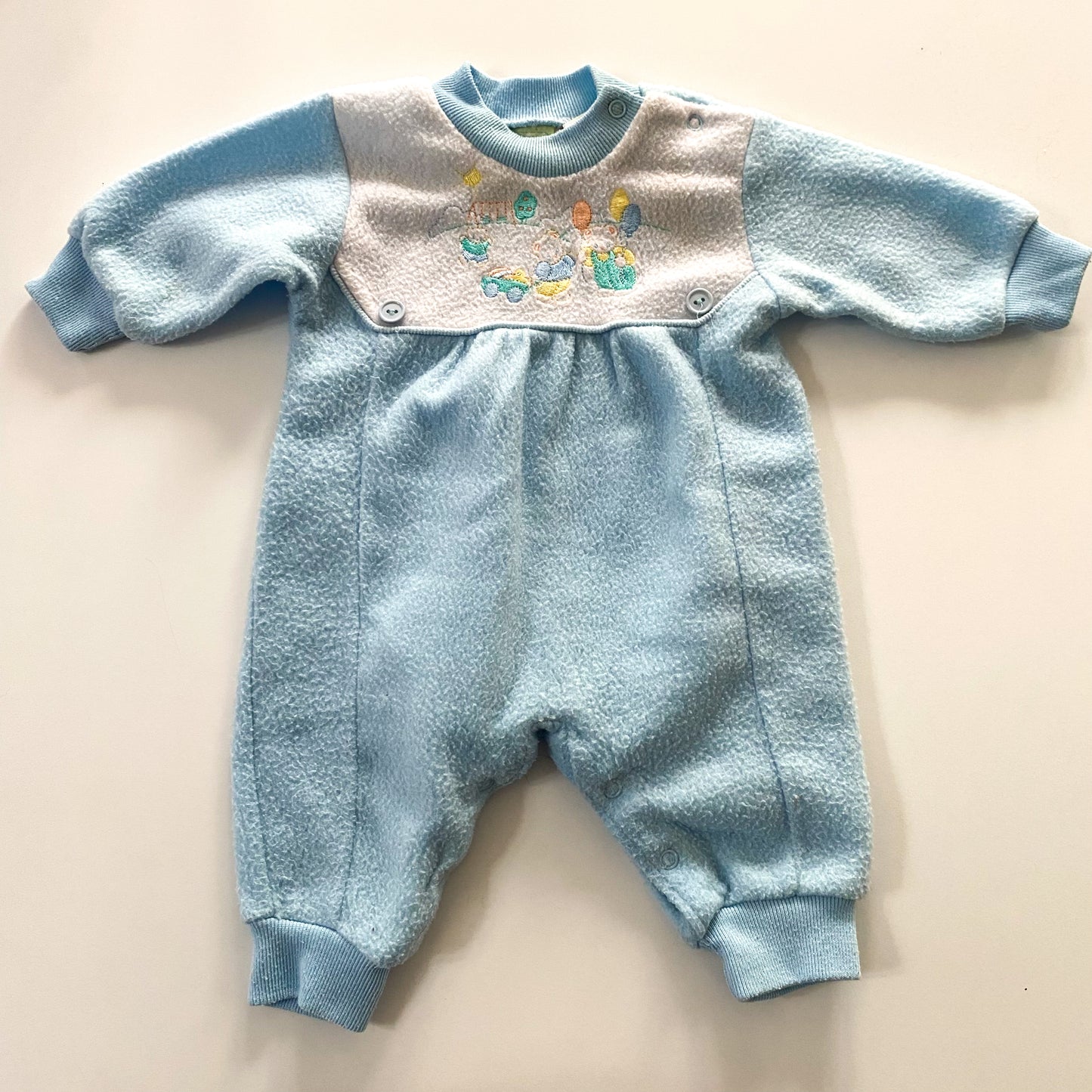 Vintage Fleece Romper - Size 3M