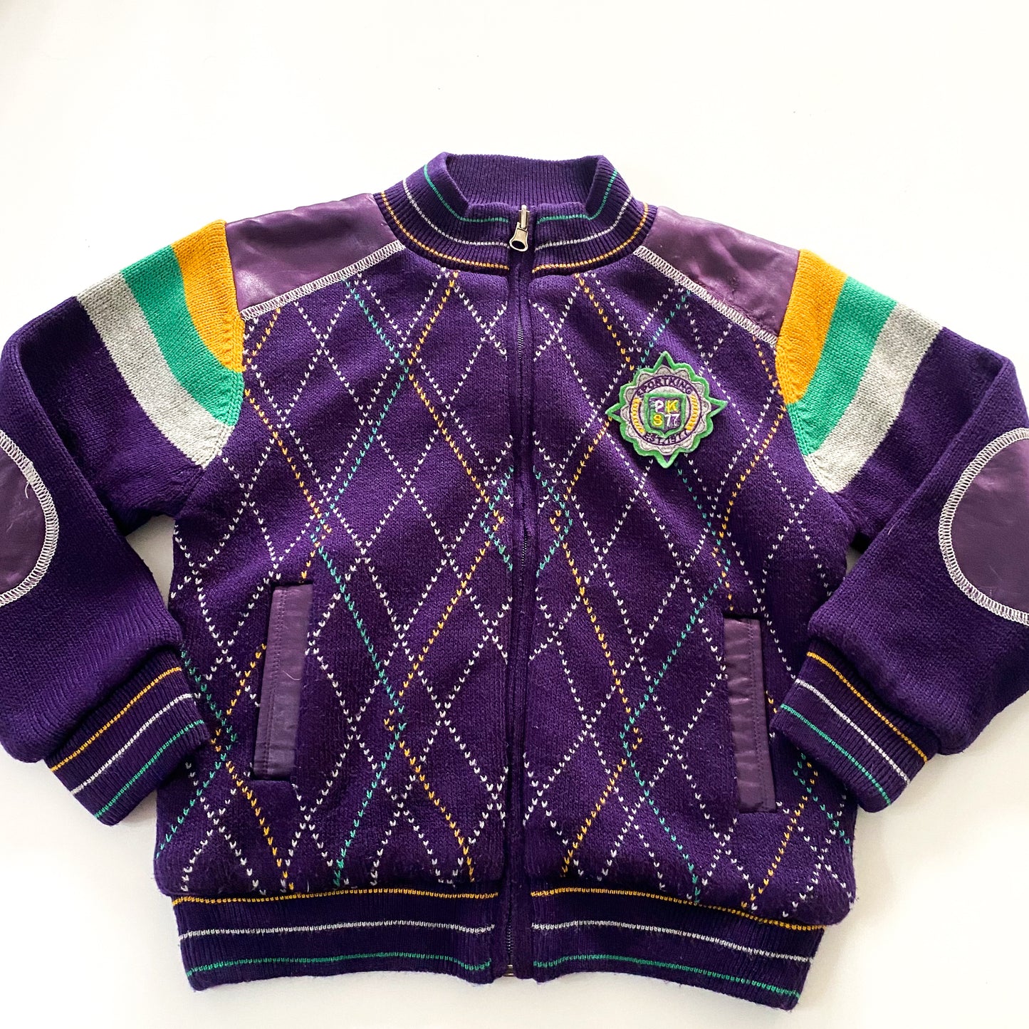 Vintage Sports King Reversible Bomber Jacket - Size 7