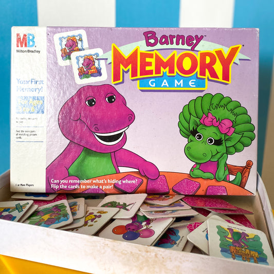 Vintage Barney Memory Game