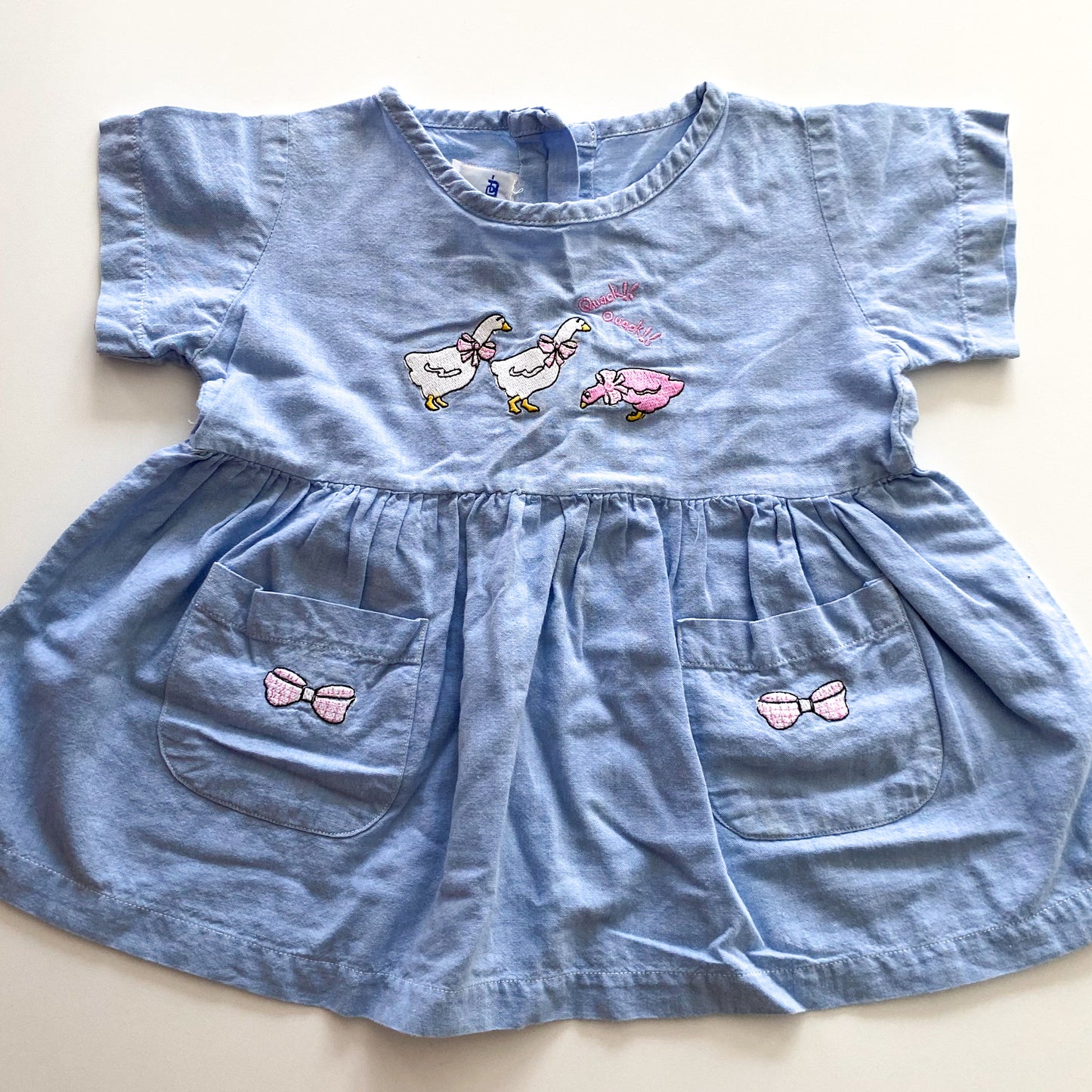 Vintage Geese Dress - Size 18M