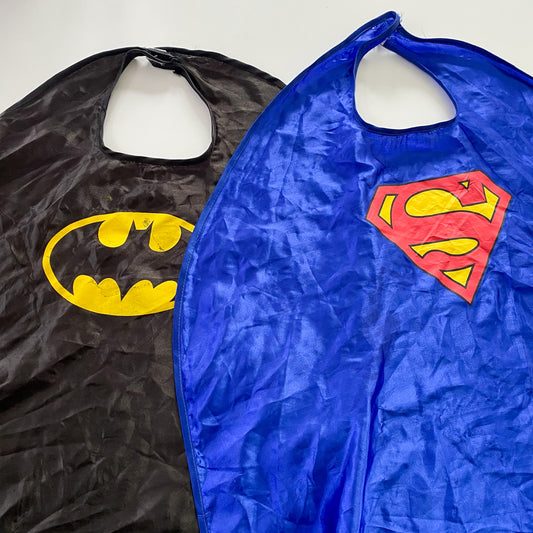 Batman & Superman Capes - One Size