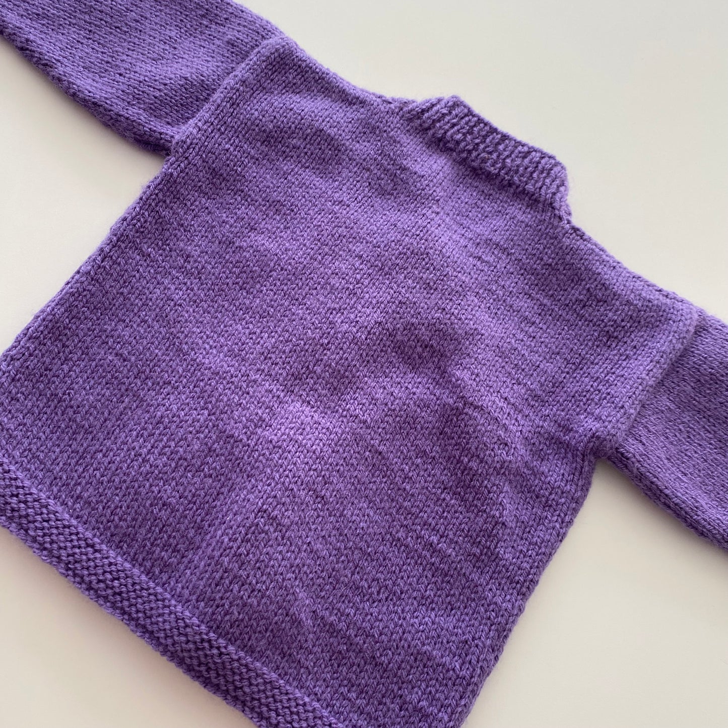 Handmade Purple Knit Cardigan - Size 1