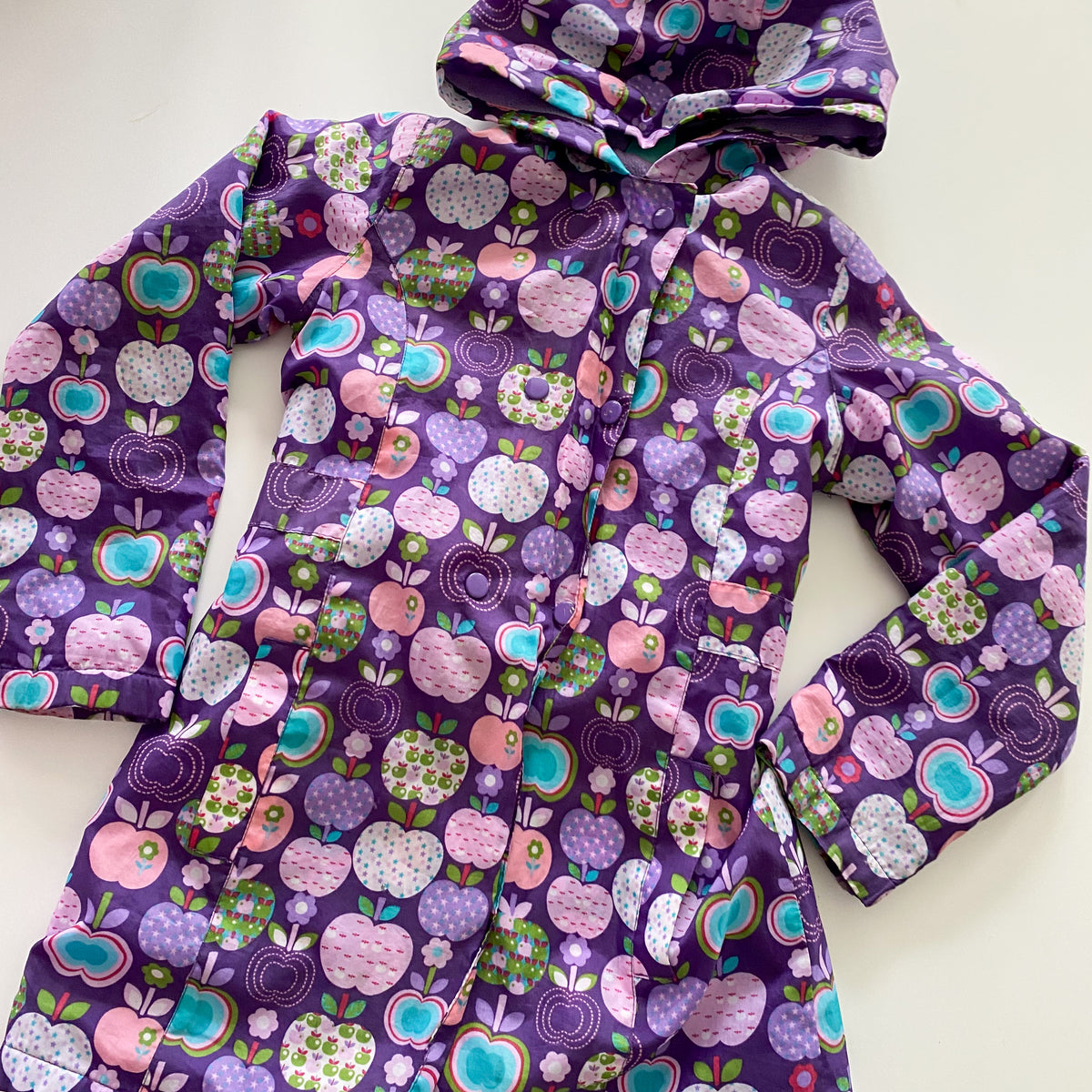 Vintage Pumpkin Patch Rain Jacket - Size 8