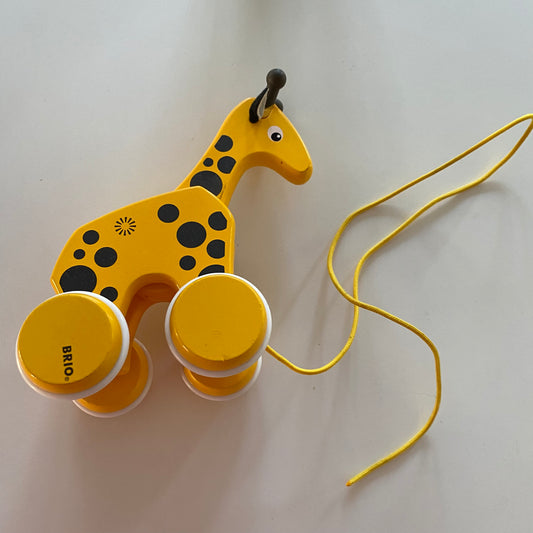 Biro Wooden Giraffe Pull Toy