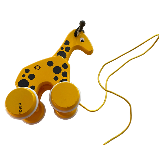 Biro Wooden Giraffe Pull Toy