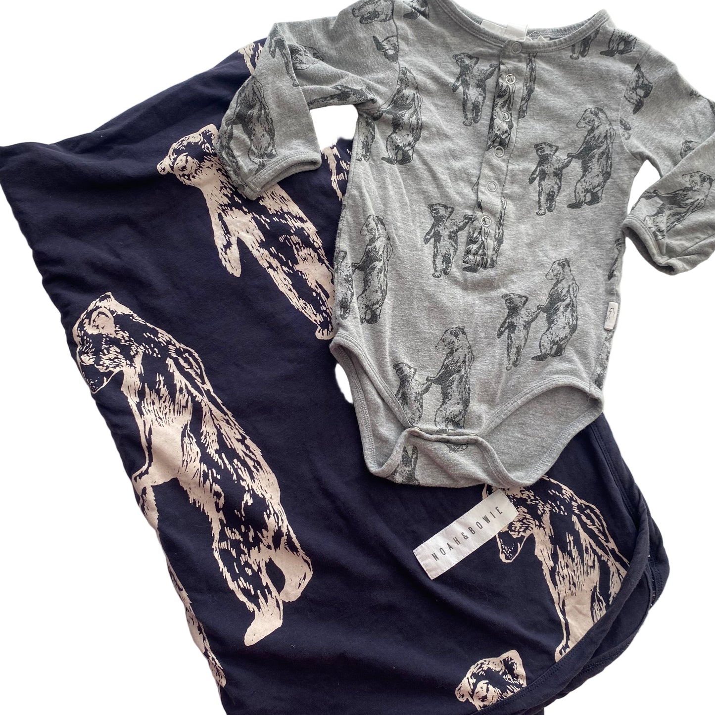 Noah & Bowie Wrap & Bodysuit - Size 6-12M