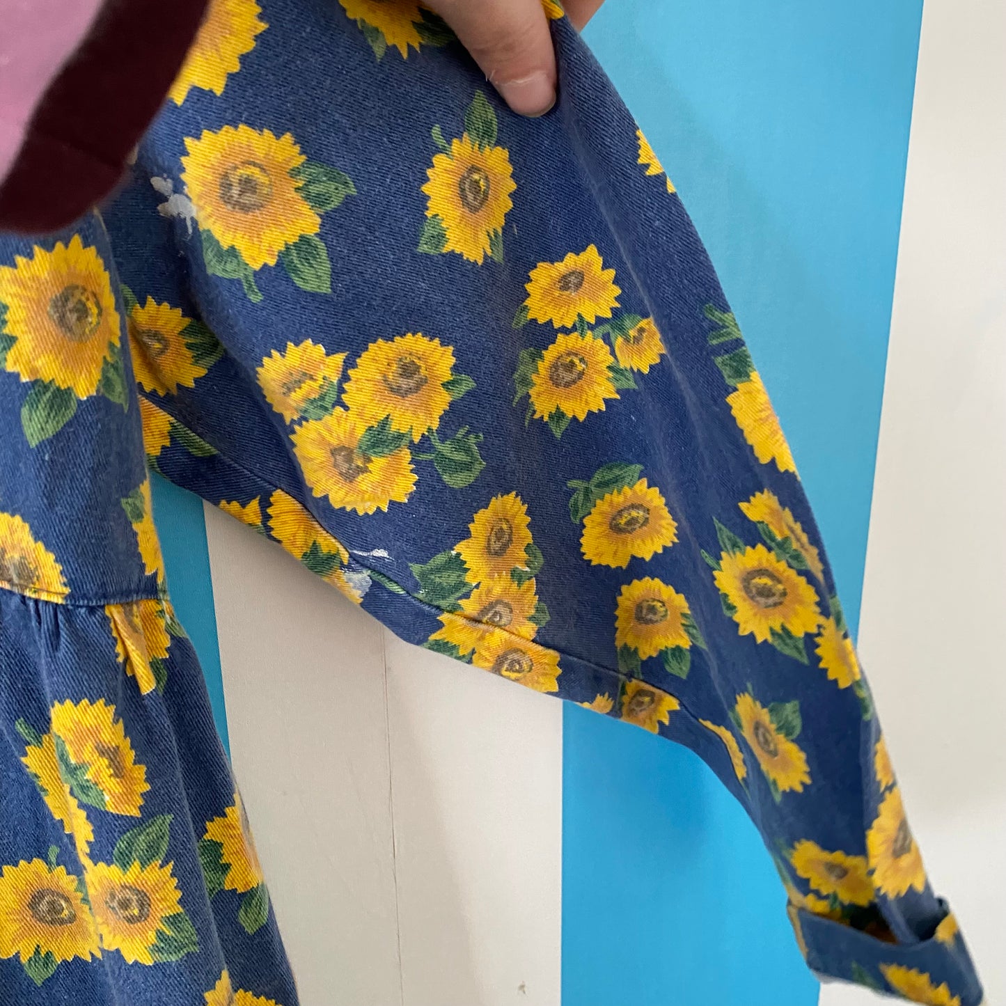 Vintage Sunflower Dress - Size 8