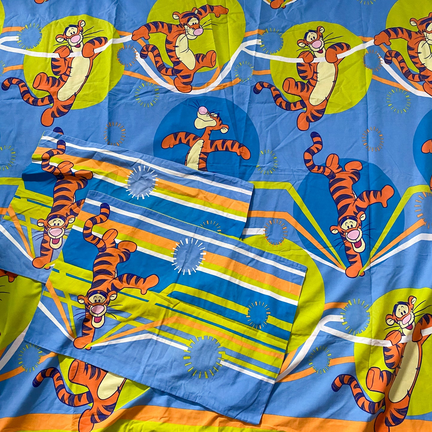 Vintage Disney Winnie The Pooh Double Duvet Cover & Pillowcases